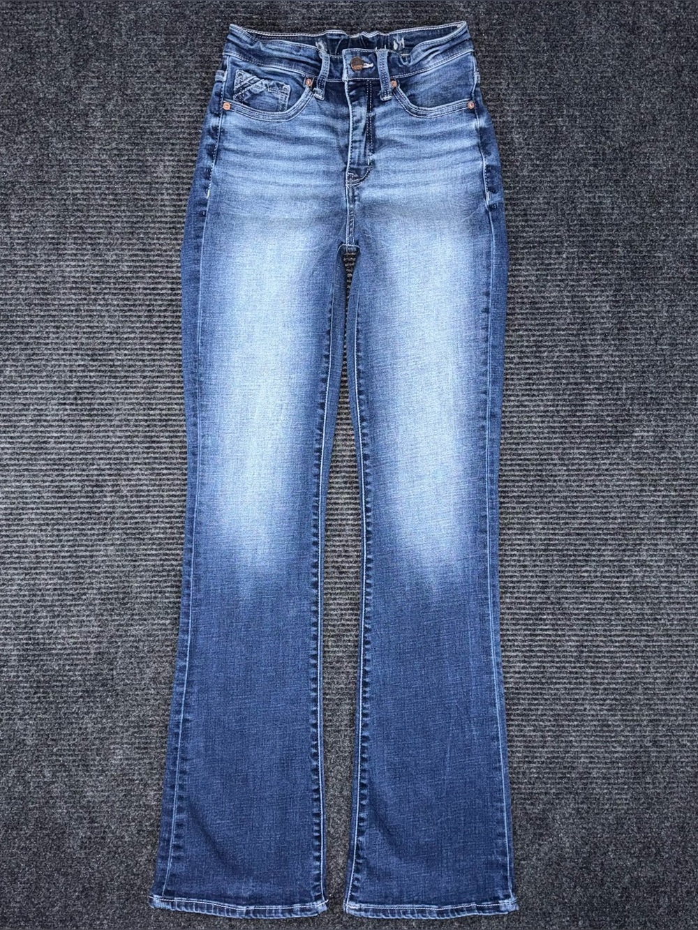 Buckle Black Fit No 75 Bootcut Stretch Jeans Women’s 25x33.5 LONG BBW1354L READ